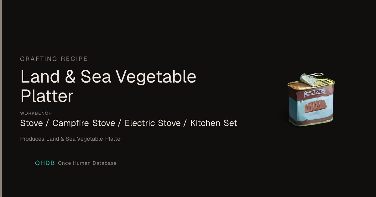 Land & Sea Vegetable Platter