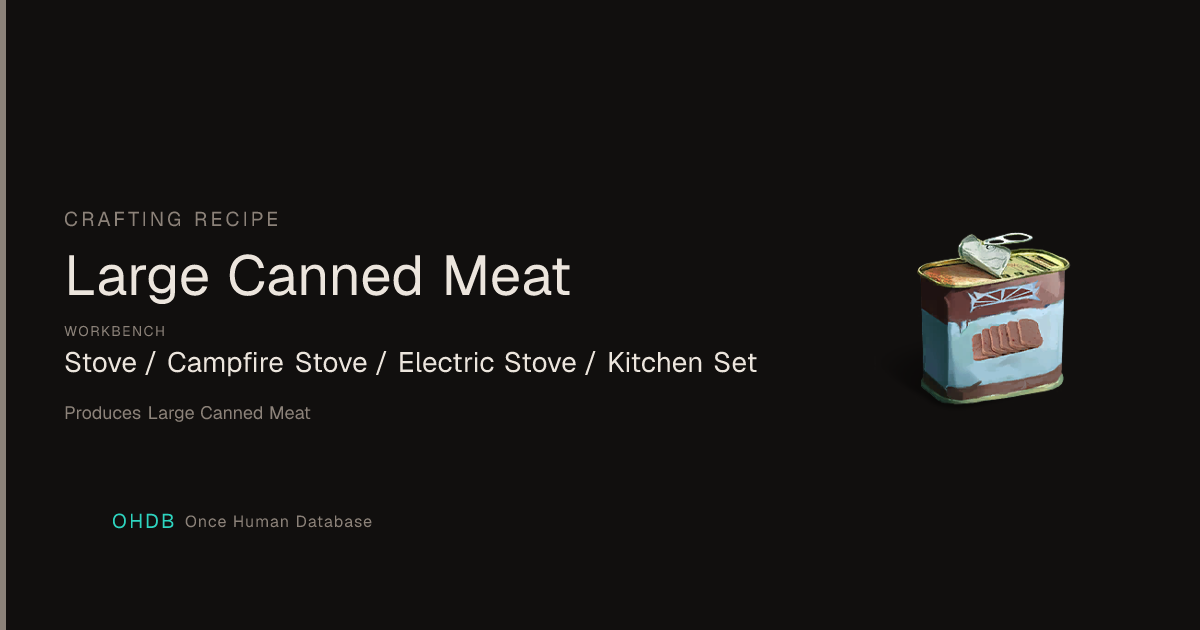 Large Canned Meat