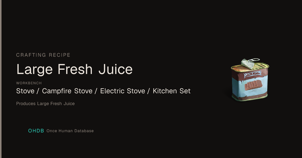 Large Fresh Juice