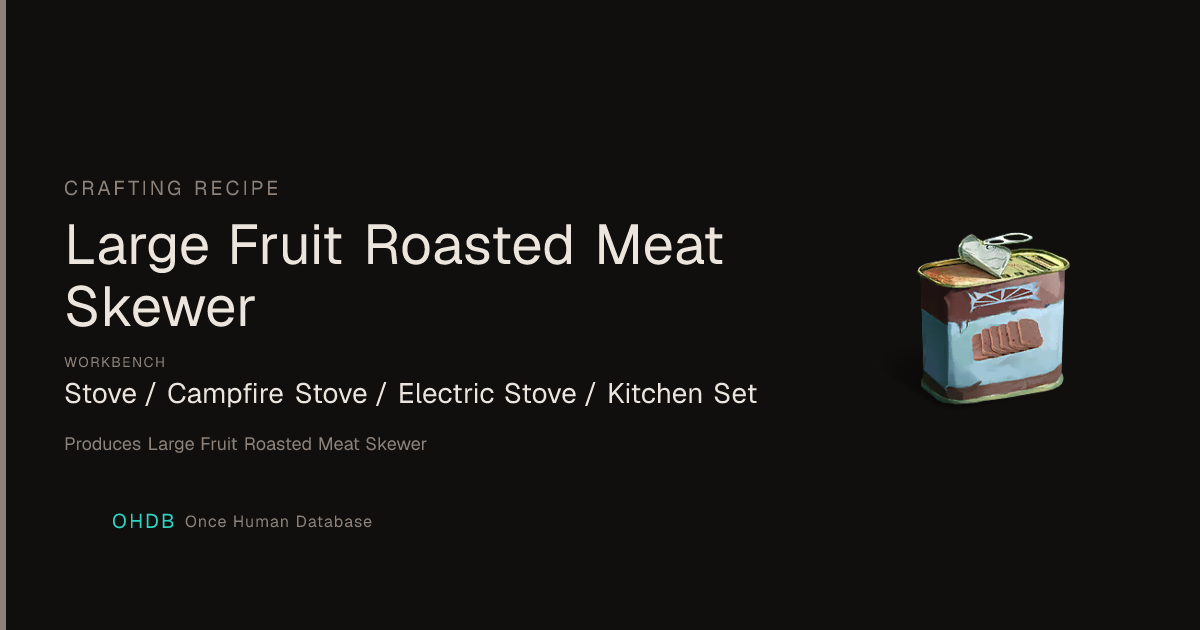 Large Fruit Roasted Meat Skewer