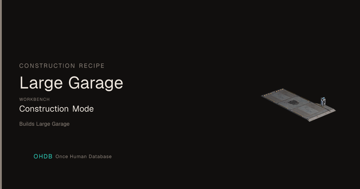Large Garage