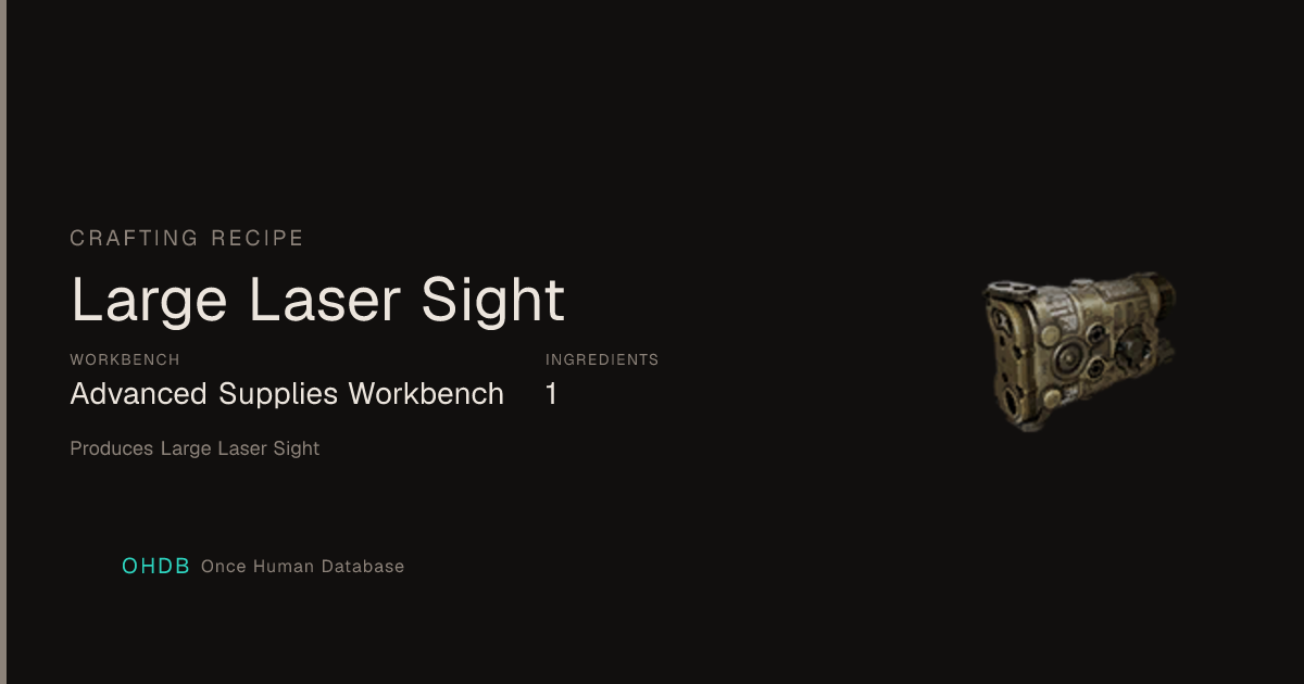 Large Laser Sight