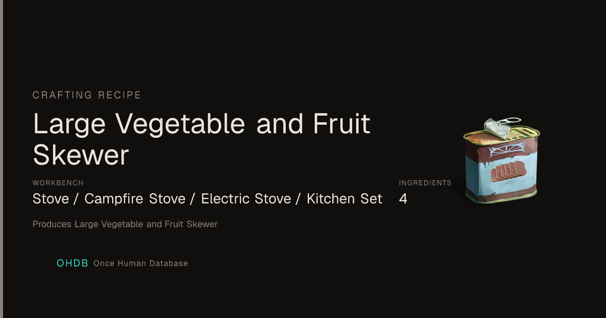 Large Vegetable and Fruit Skewer