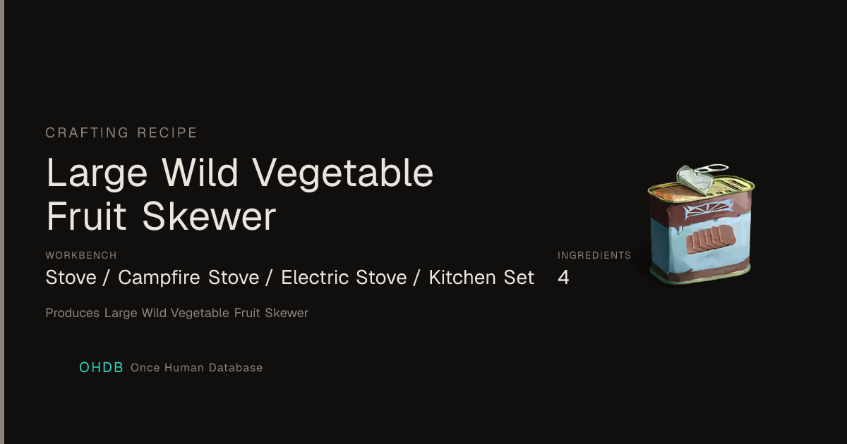 Large Wild Vegetable Fruit Skewer