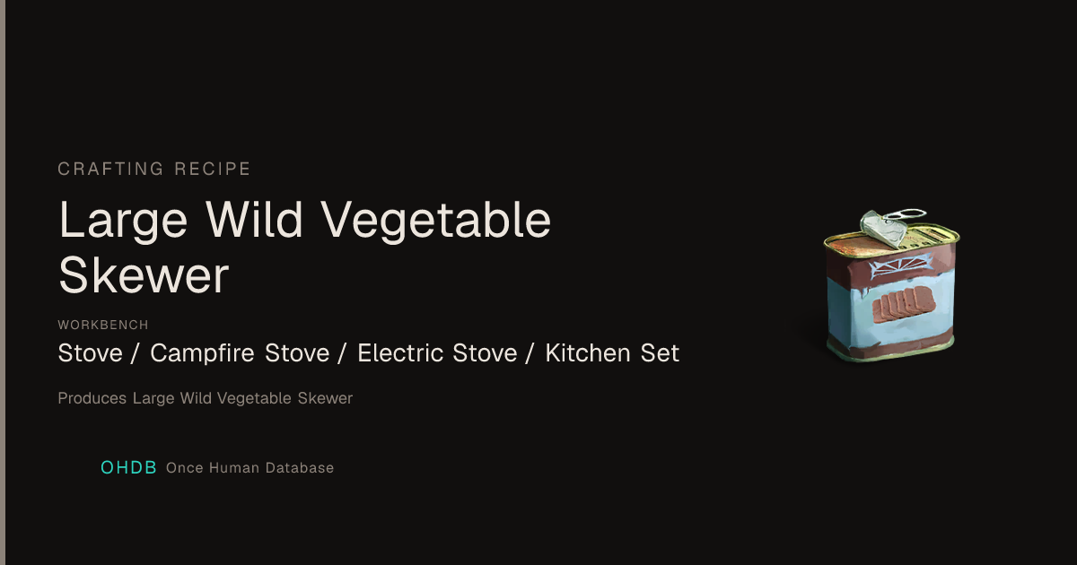 Large Wild Vegetable Skewer