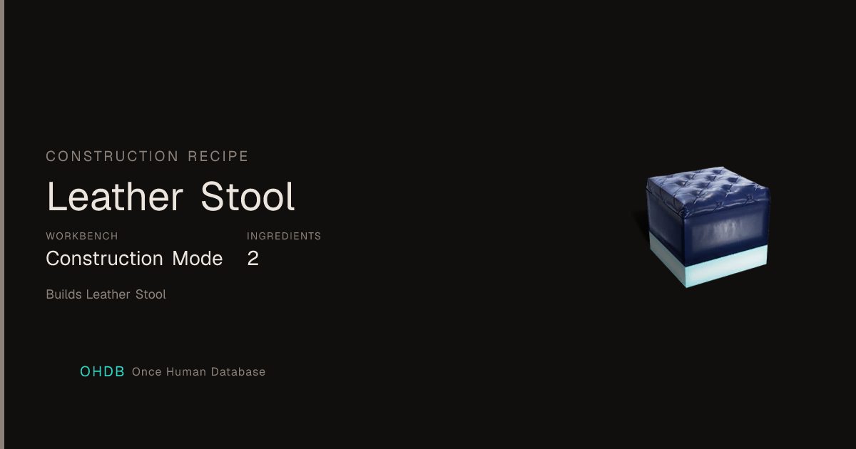 Leather Stool