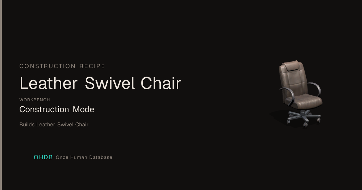 Leather Swivel Chair