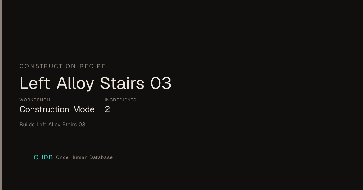 Left Alloy Stairs 03