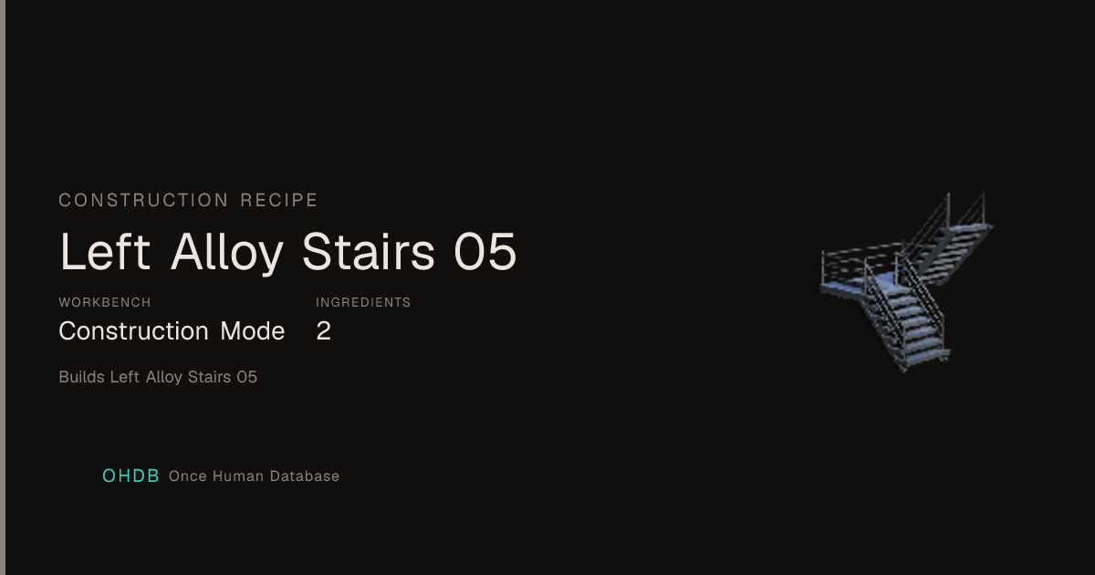 Left Alloy Stairs 05