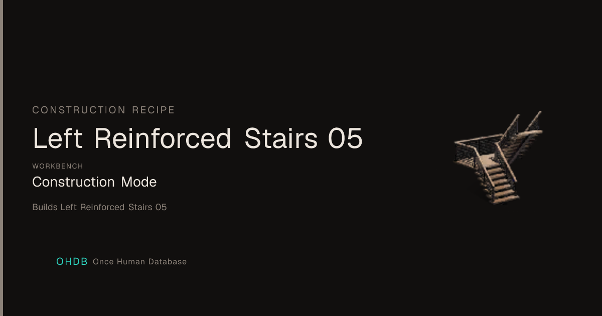 Left Reinforced Stairs 05
