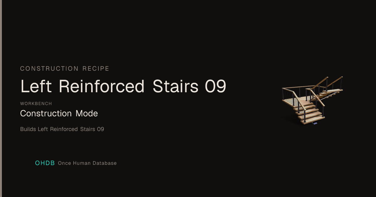Left Reinforced Stairs 09