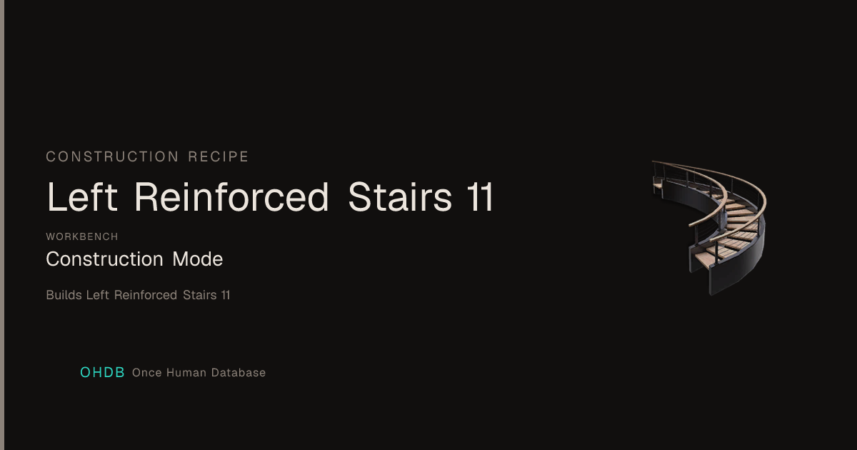 Left Reinforced Stairs 11