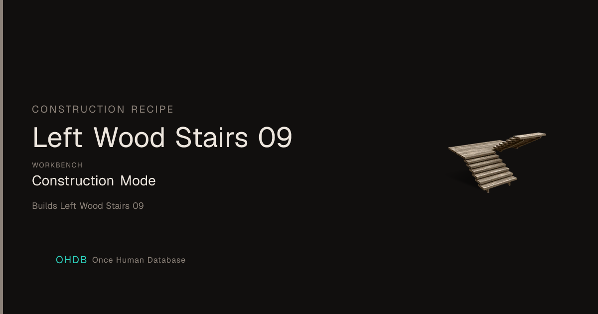 Left Wood Stairs 09