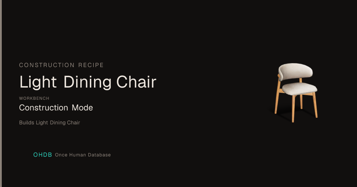 Light Dining Chair