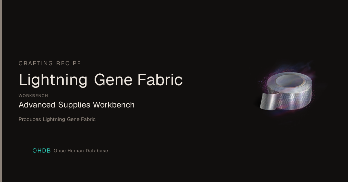 Lightning Gene Fabric