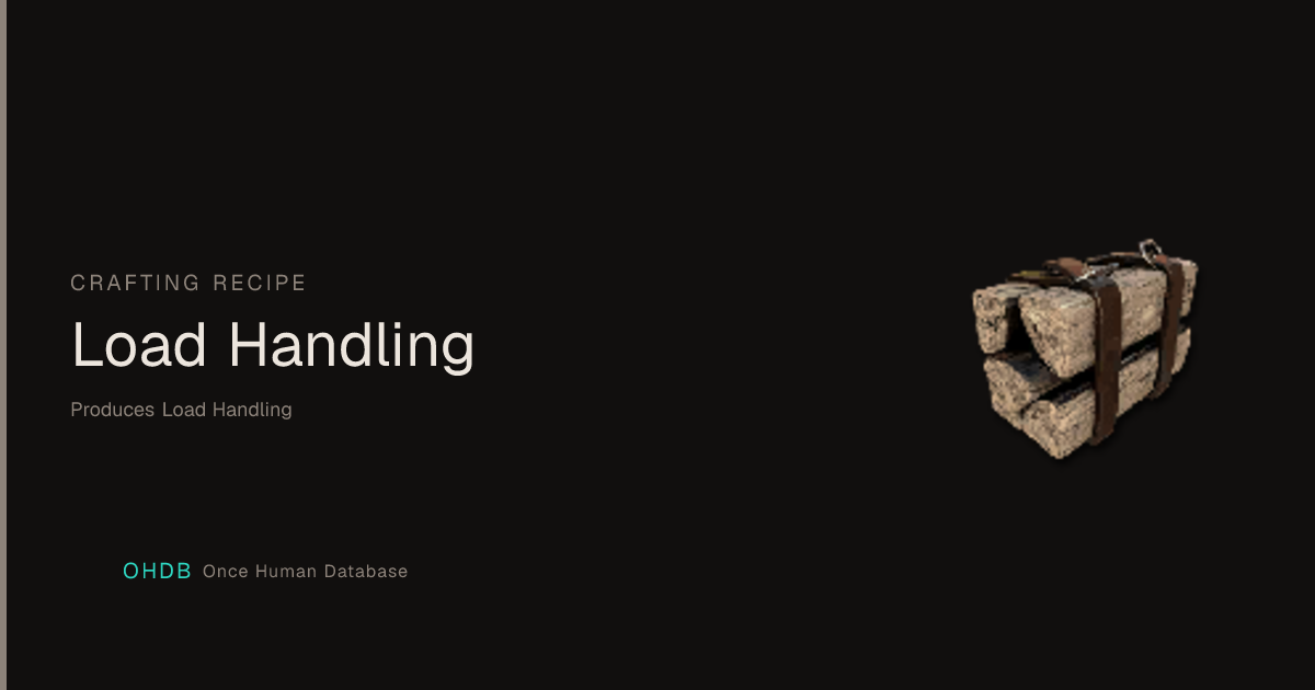 Load Handling