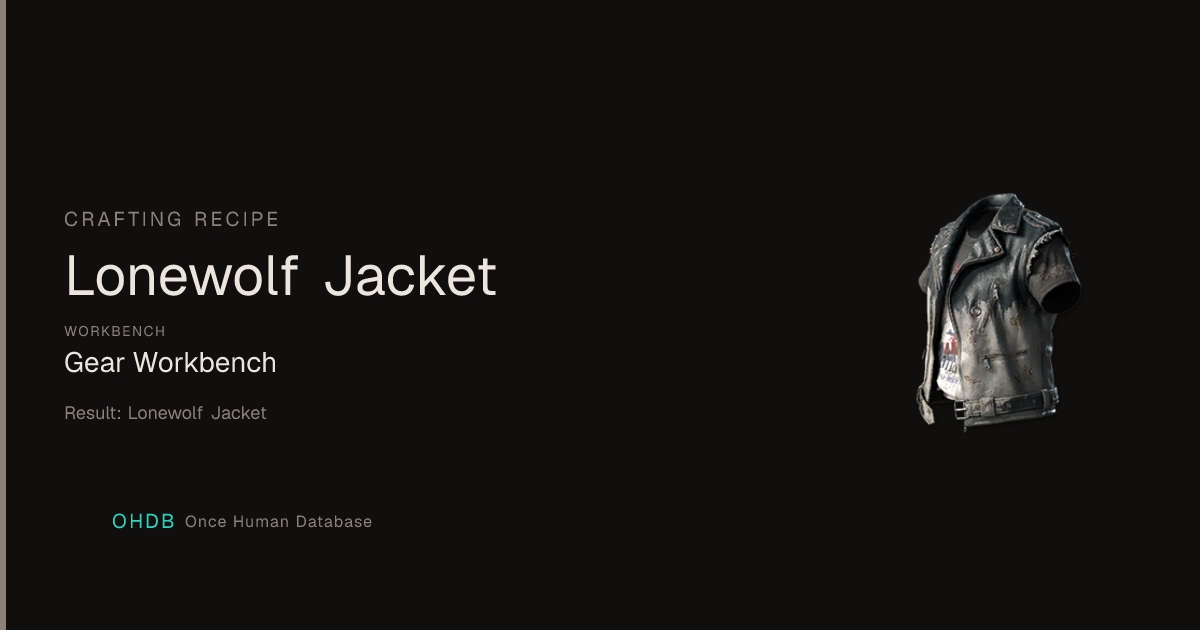Lonewolf Jacket