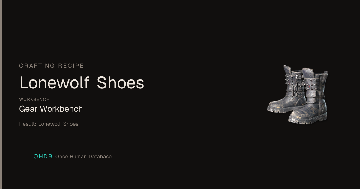 Lonewolf Shoes