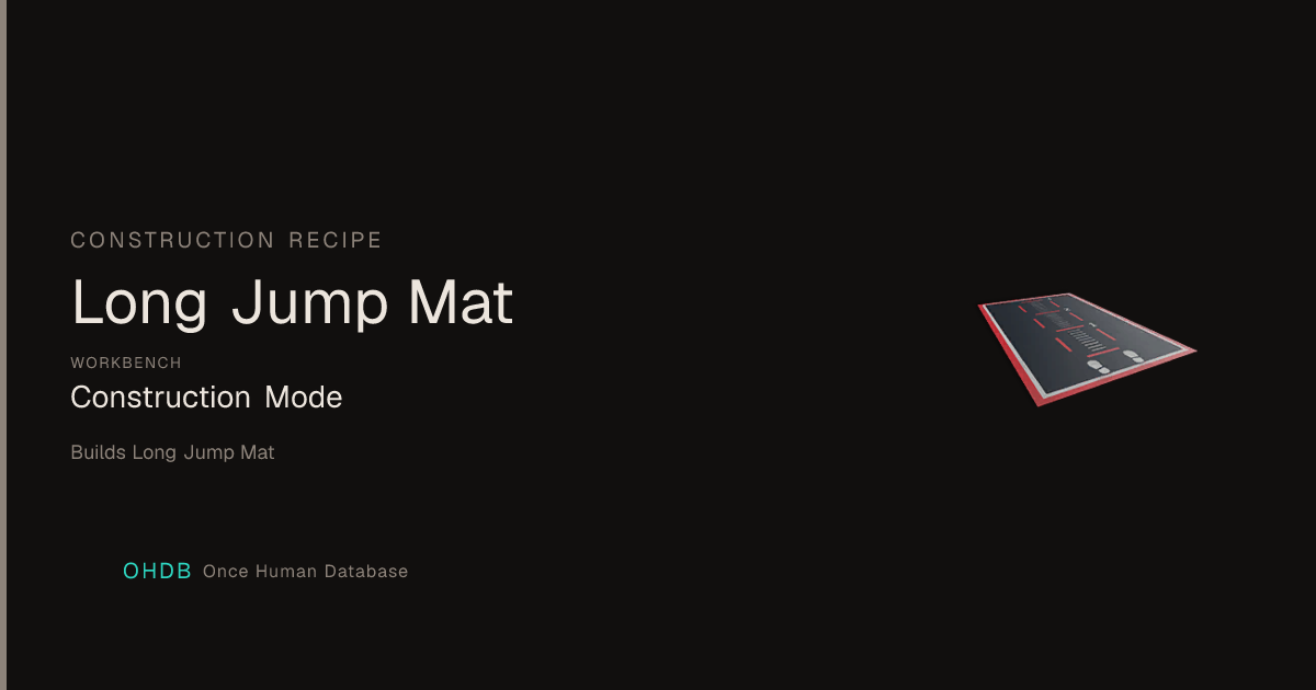 Long Jump Mat