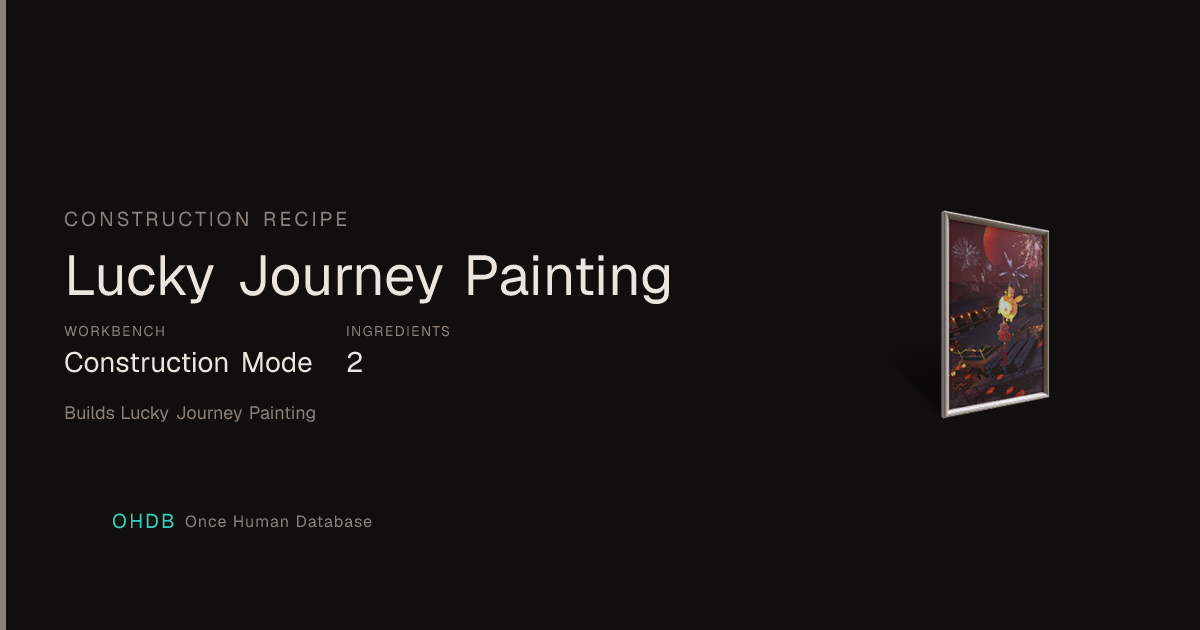 Lucky Journey Painting
