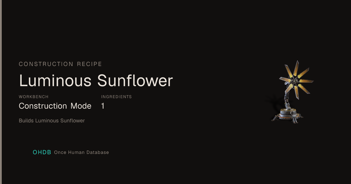 Luminous Sunflower