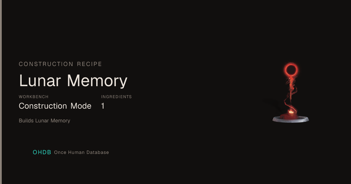 Lunar Memory