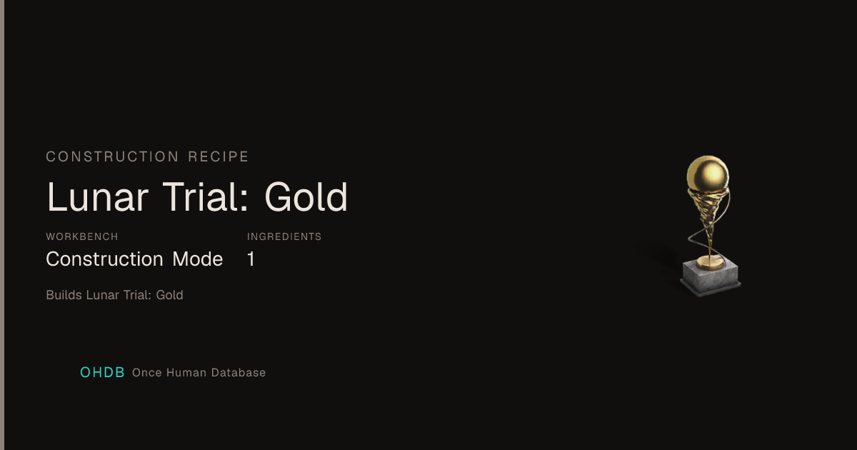 Lunar Trial: Gold