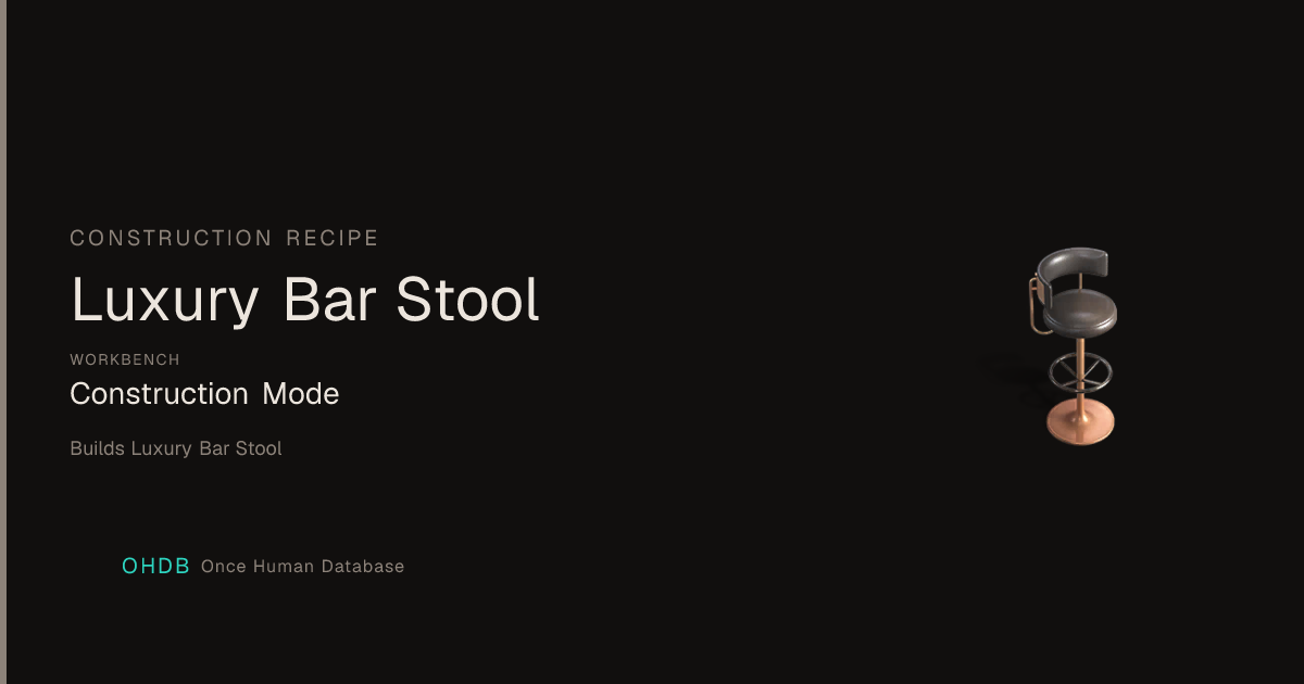Luxury Bar Stool