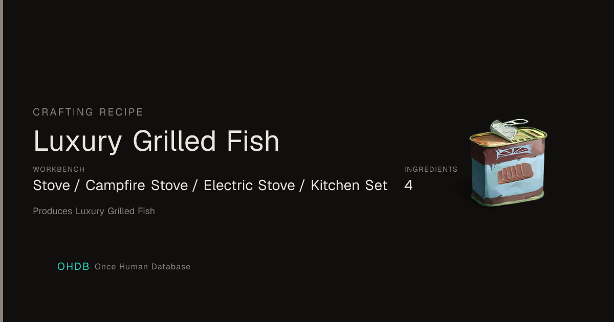 Luxury Grilled Fish