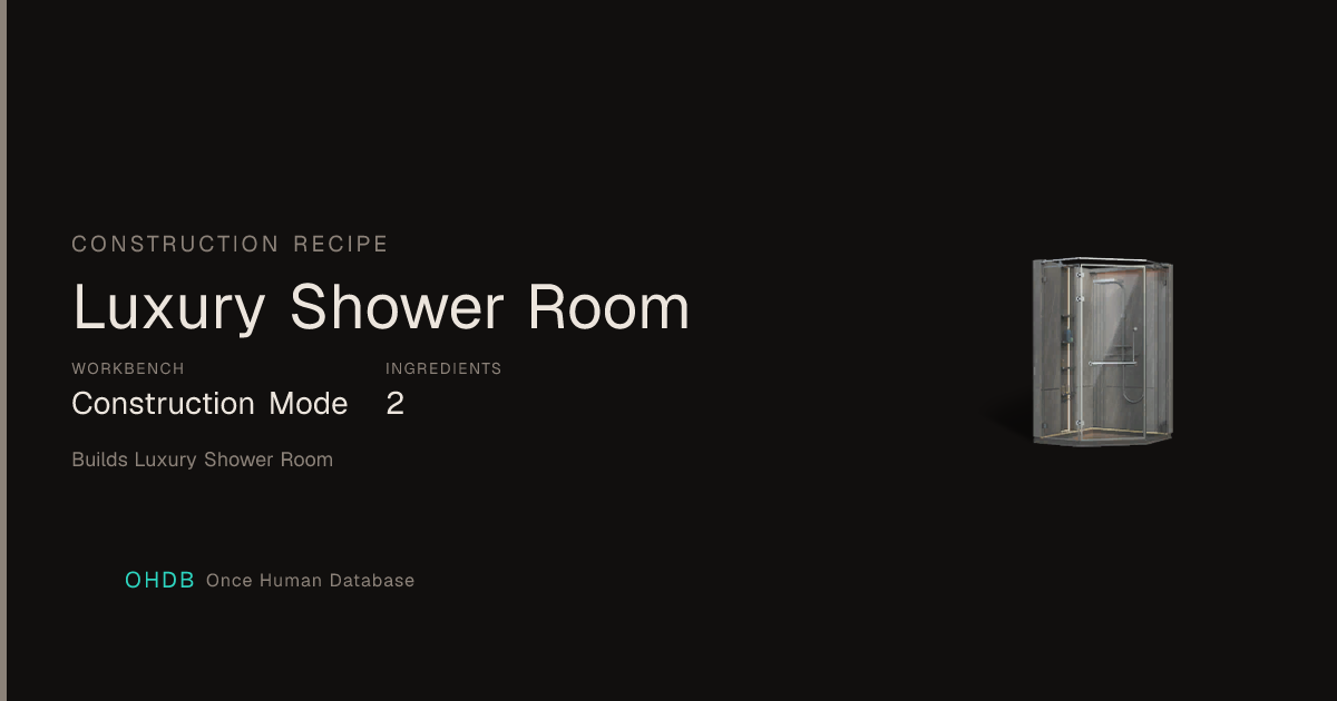 Luxury Shower Room