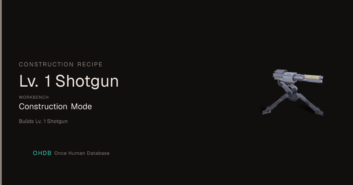 Lv. 2 Shotgun