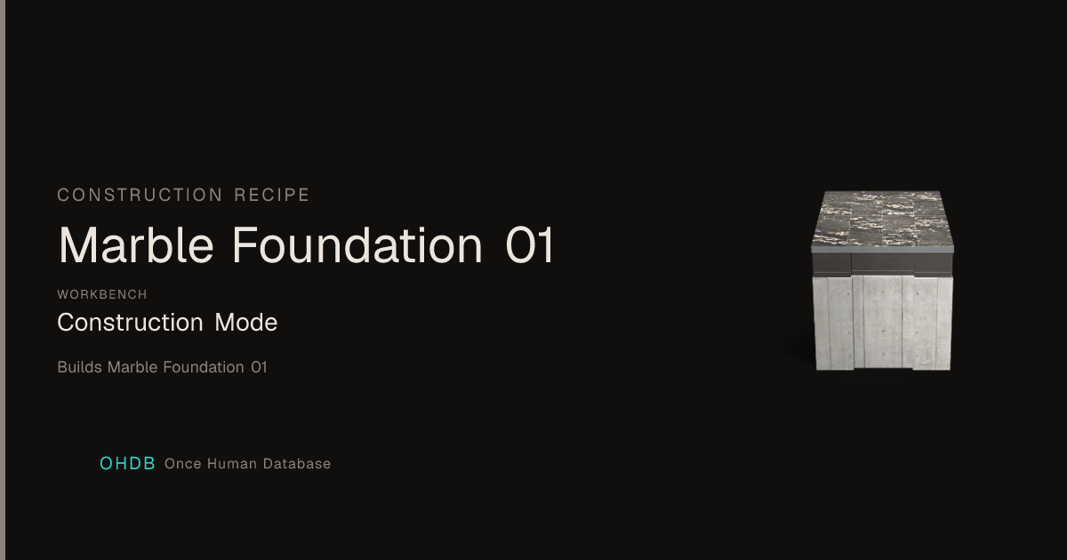 Marble Foundation 01