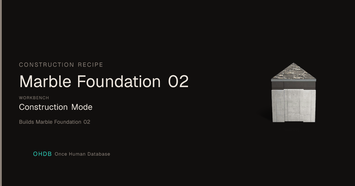 Marble Foundation 02
