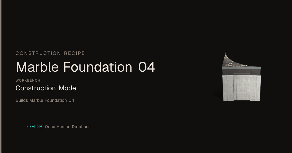 Marble Foundation 04