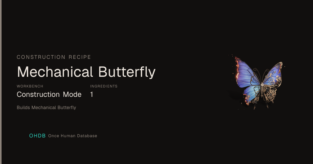 Mechanical Butterfly