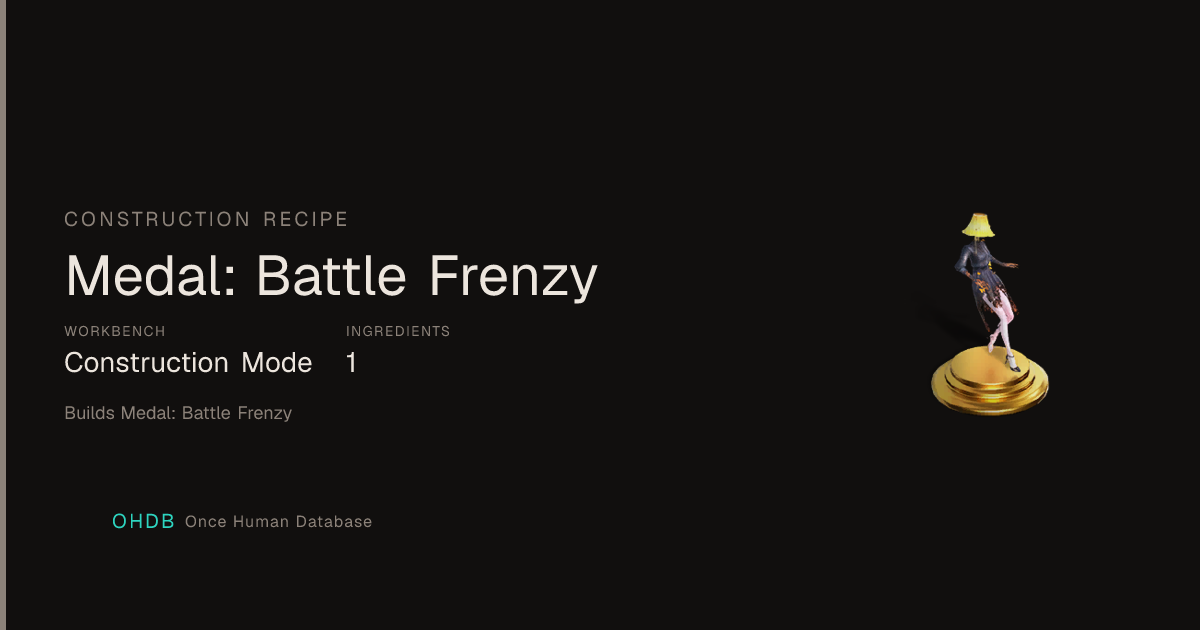 Medal: Battle Frenzy