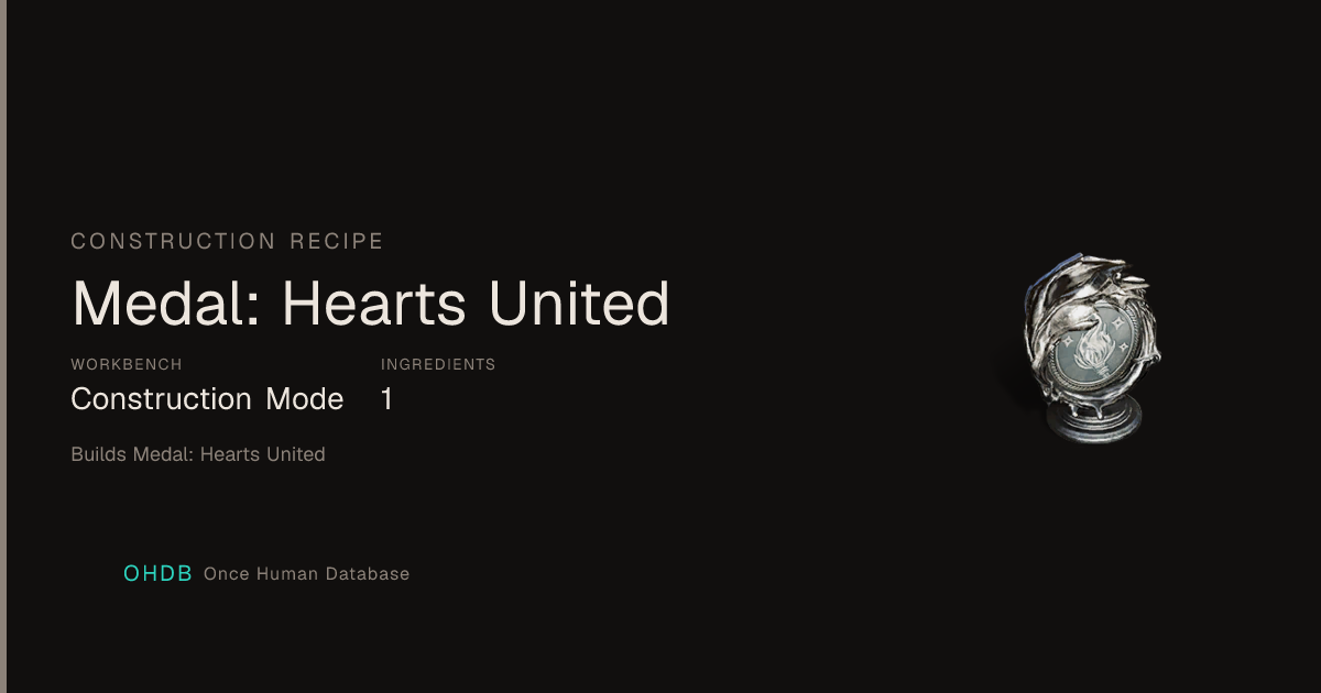 Medal: Hearts United