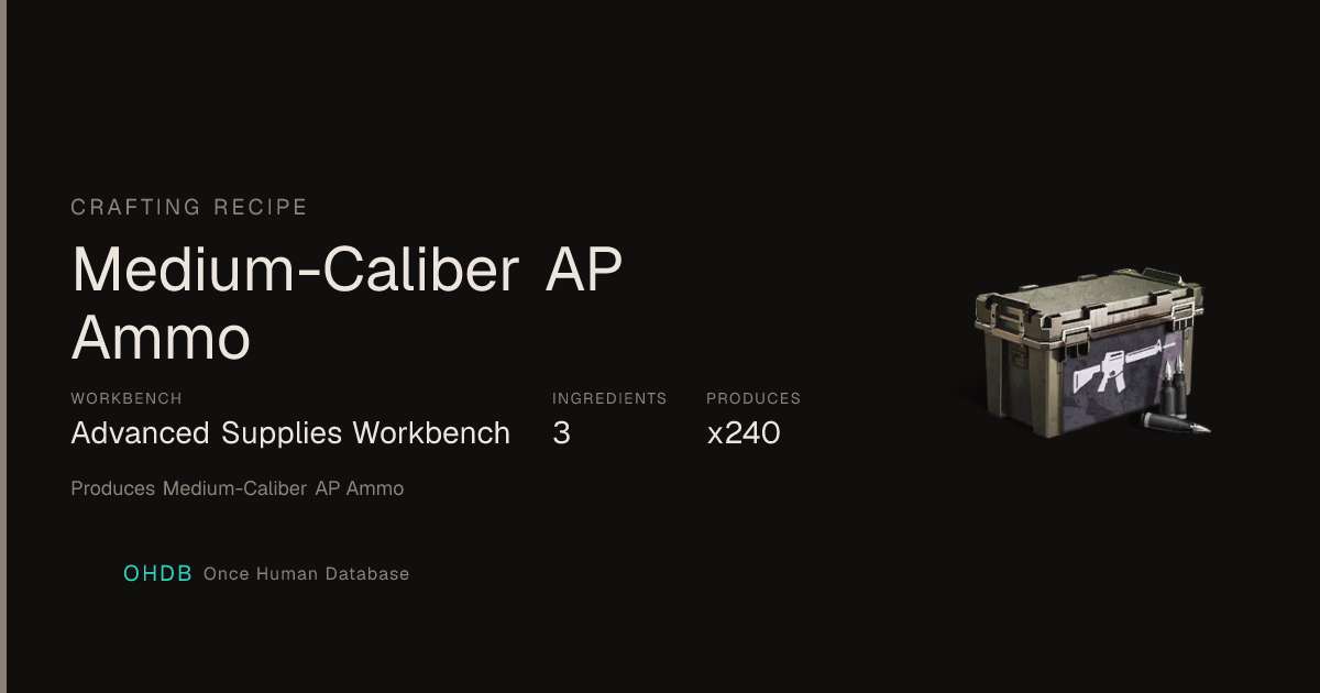 Medium-Caliber AP Ammo