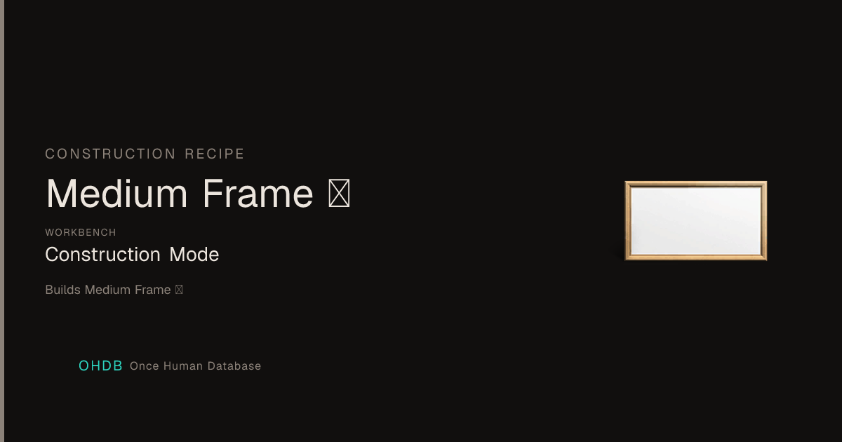 Medium Frame Ⅰ