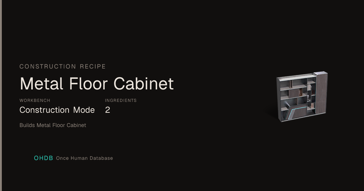Metal Floor Cabinet
