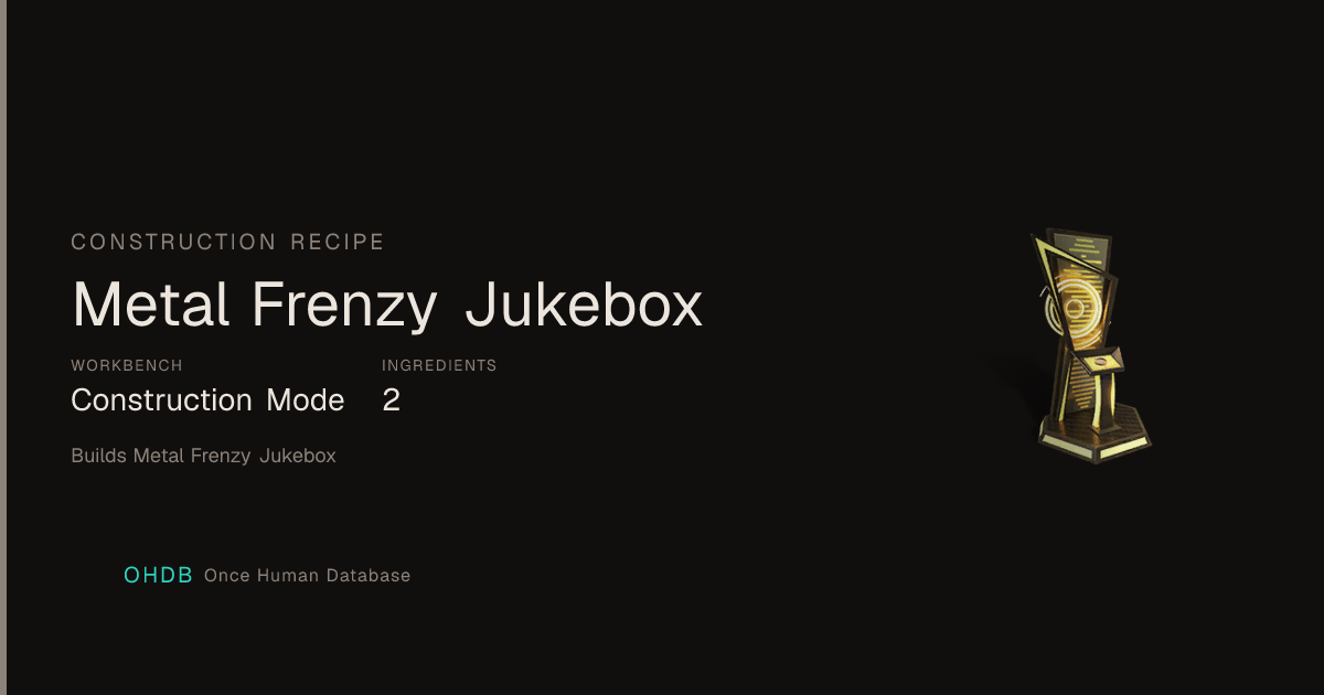 Metal Frenzy Jukebox