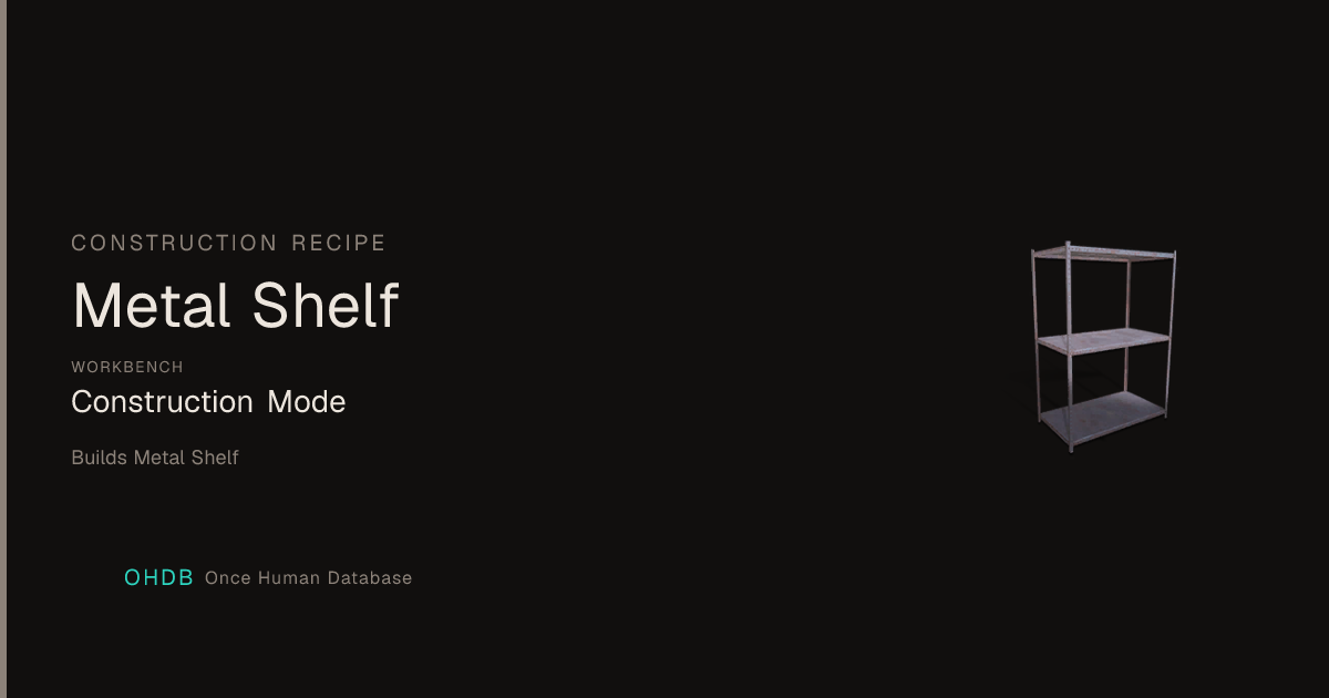 Metal Shelf