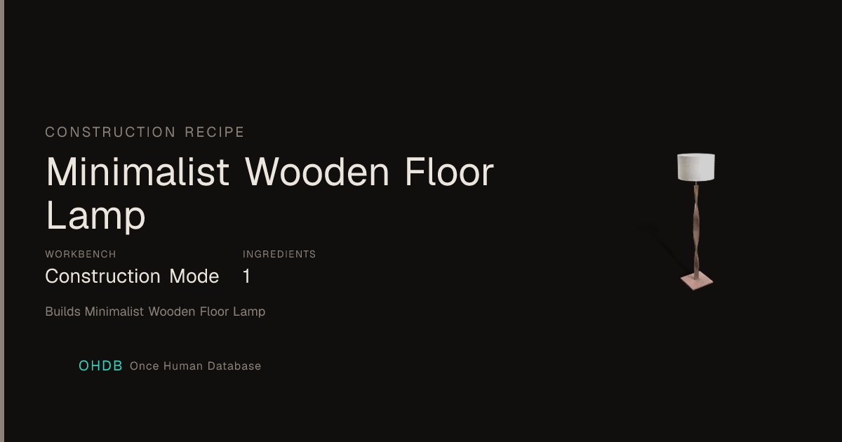 Minimalist Wooden Floor Lamp