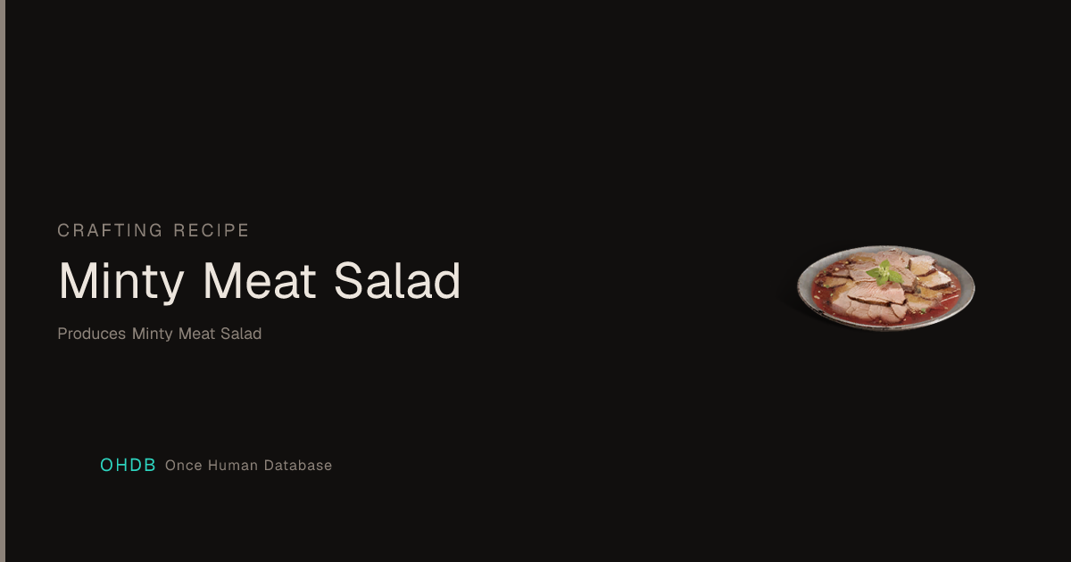 Minty Meat Salad