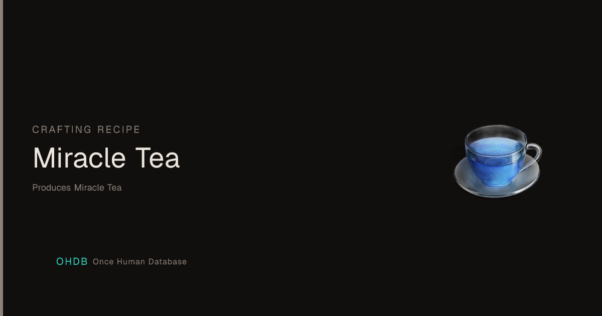 Miracle Tea