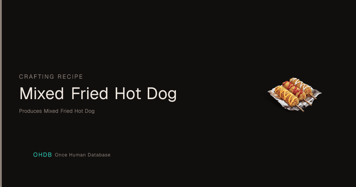 Mixed Fried Hot Dog