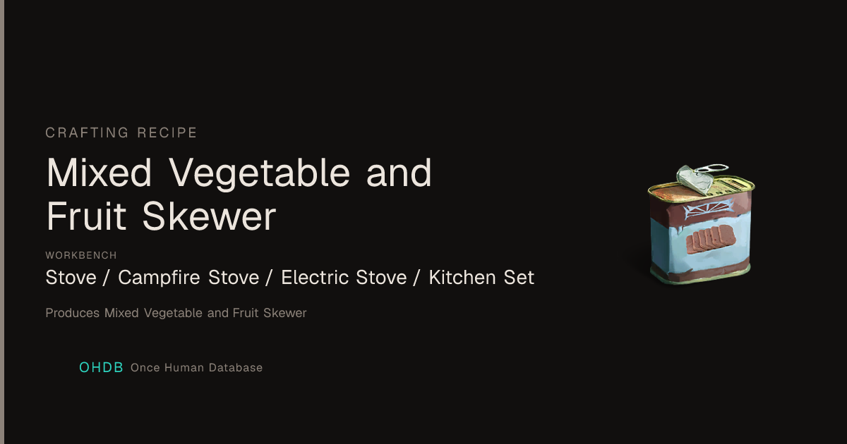 Mixed Vegetable and Fruit Skewer