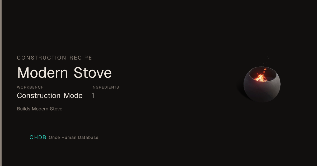Modern Stove