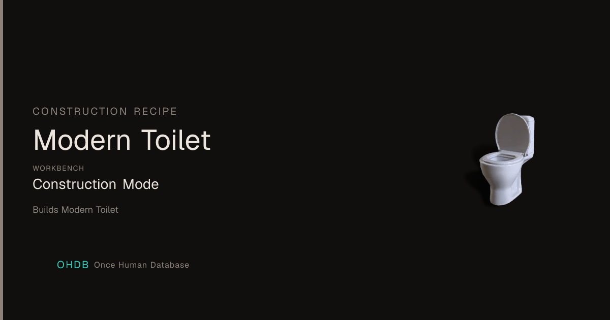 Modern Toilet