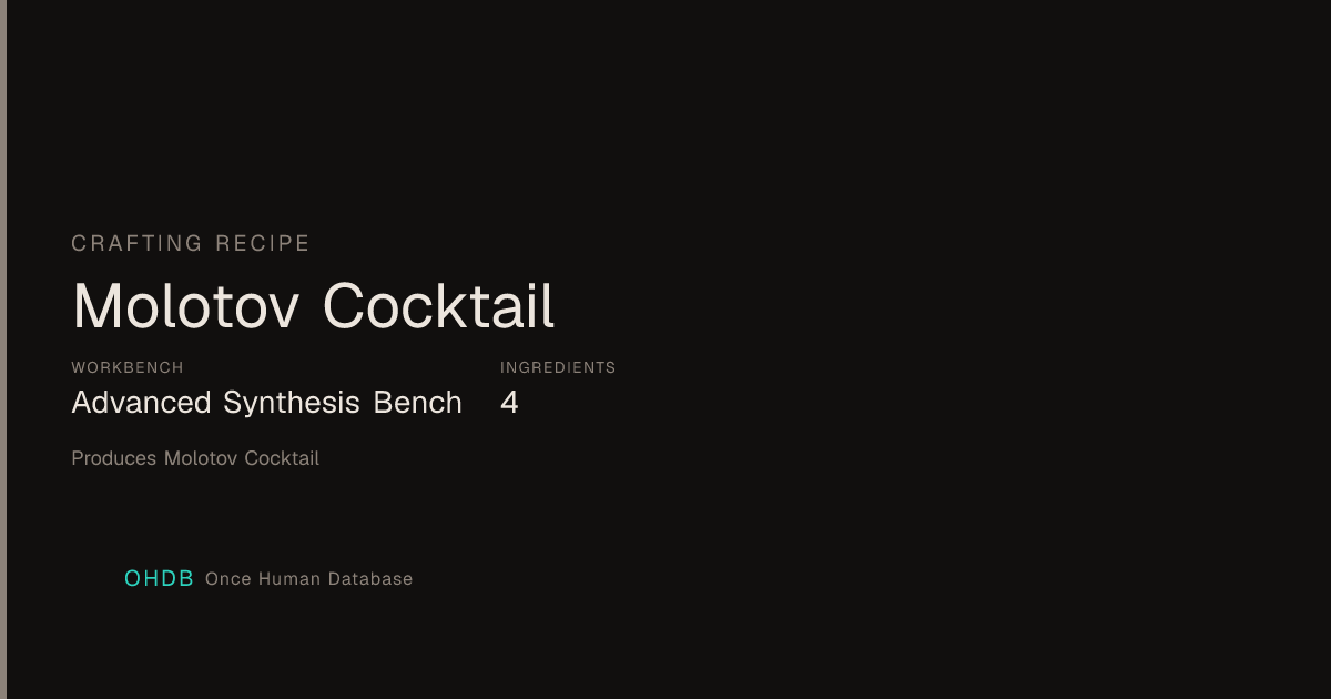 Molotov Cocktail
